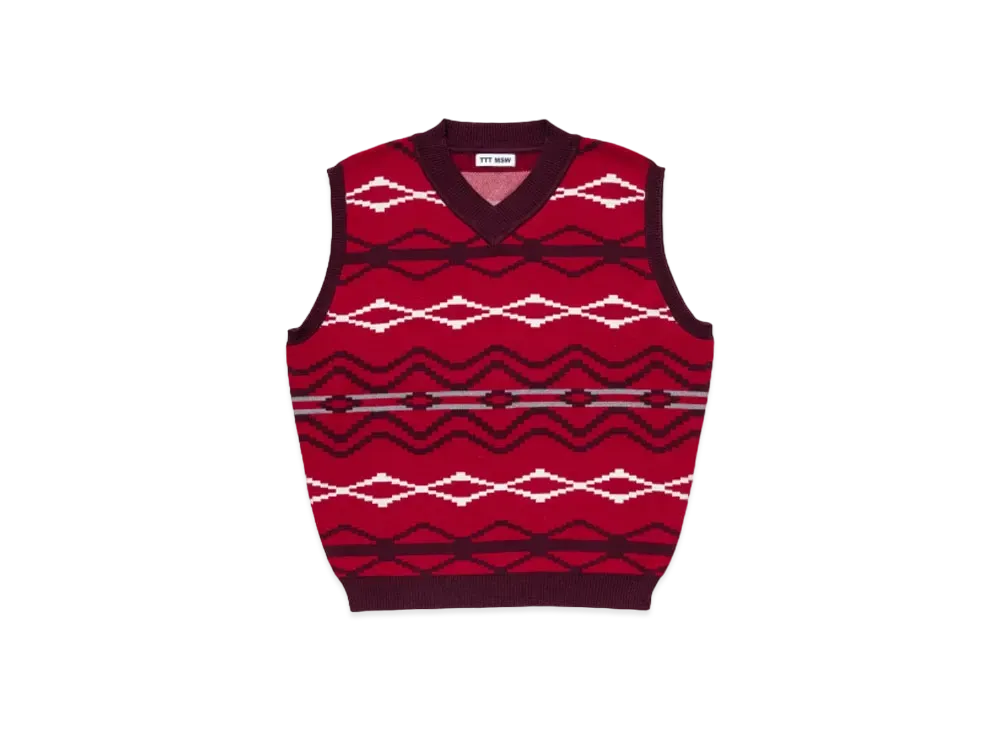 TTT MSW Nordic Knit Vest "Brown"