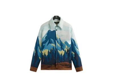 Kith Patchwork Brixton Puffed Shirt Jacket "Helium"