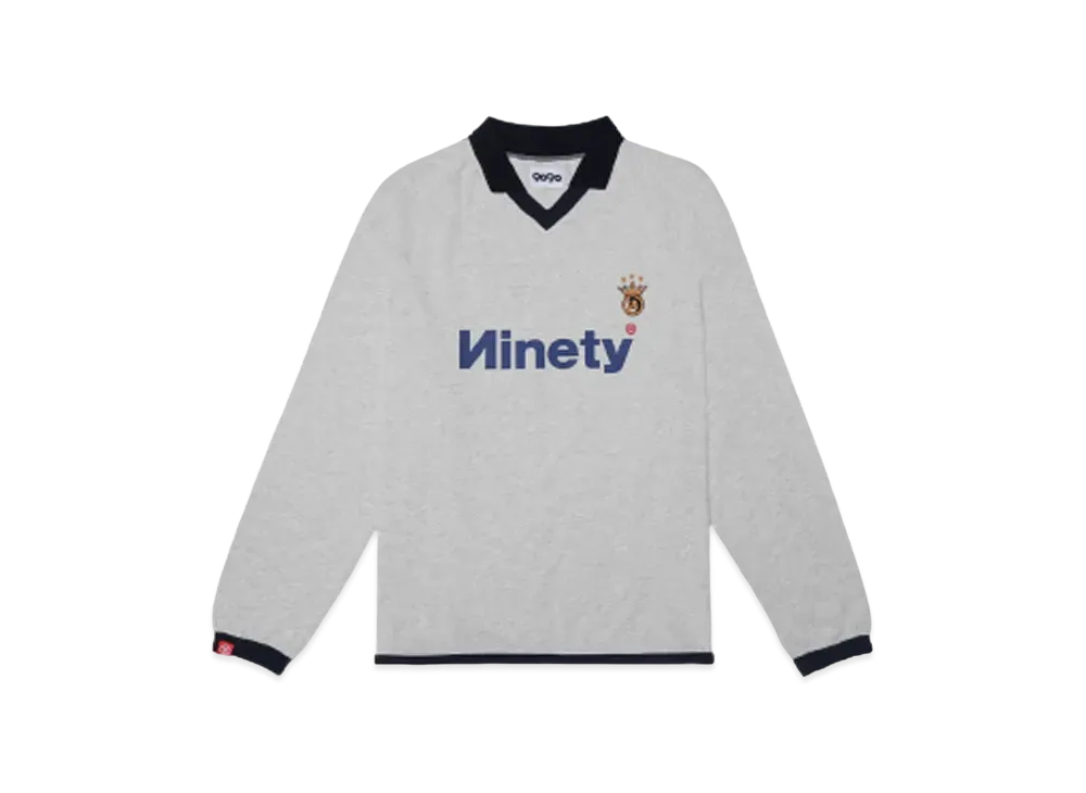 9090 Game Shirt L/S Tee "Heather White"