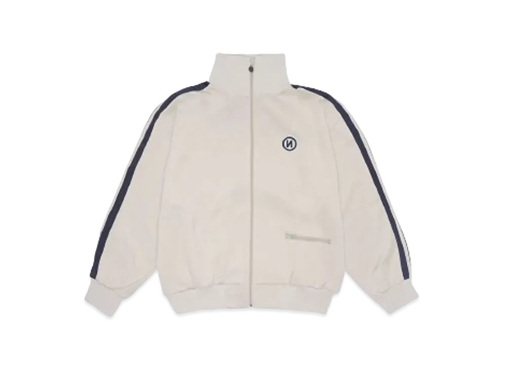 9090 N Logo Simple Track Jacket "Ivory"