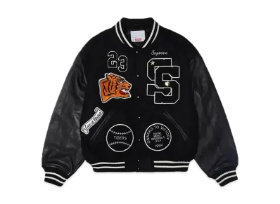 Supreme Tiger Varsity Jacket "Black"