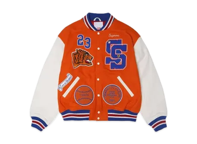 Supreme Tiger Varsity Jacket "Orange"
