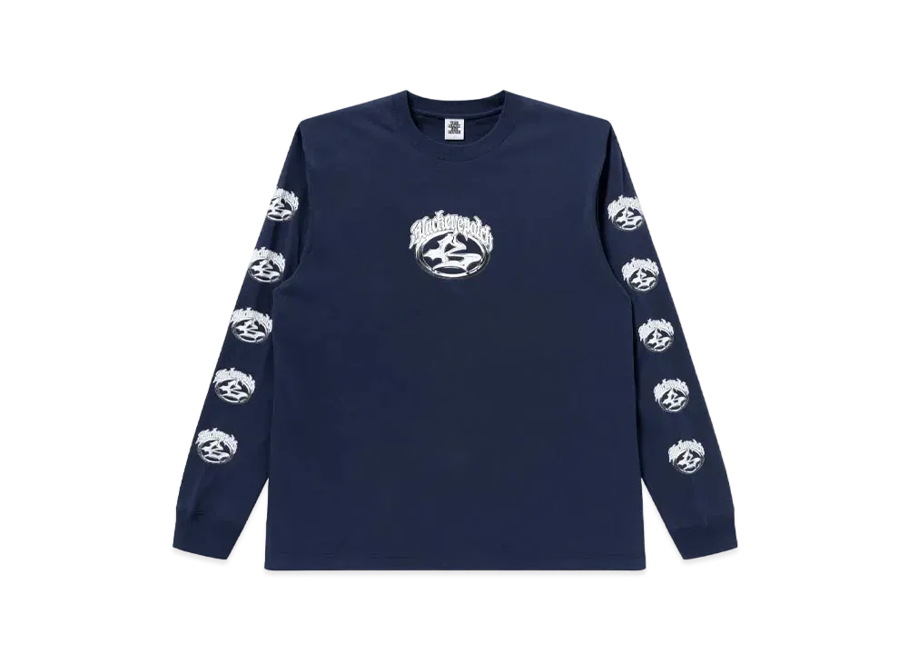 Blackeyepatch Kustom Car Emblem L/S Tee "Navy"
