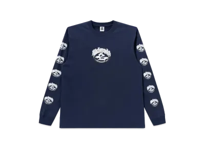 Blackeyepatch Kustom Car Emblem L/S Tee "Navy"