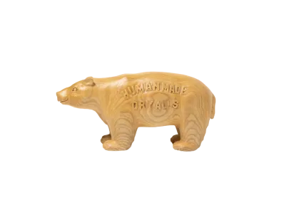 HUMAN MADE Wood Carving Bear "Brown"