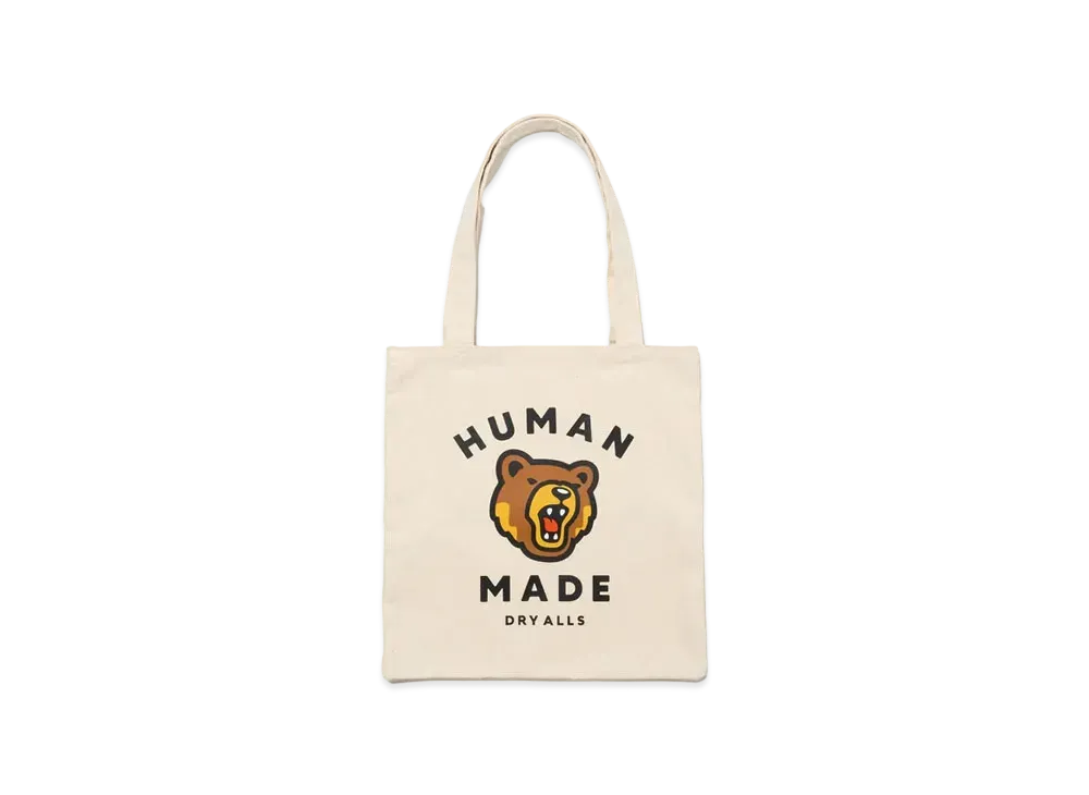 HUMAN MADE BOOK TOTE トートバッグ WHITE Human Made Men's' Book Bear Tote Bag in White | LN-CC®