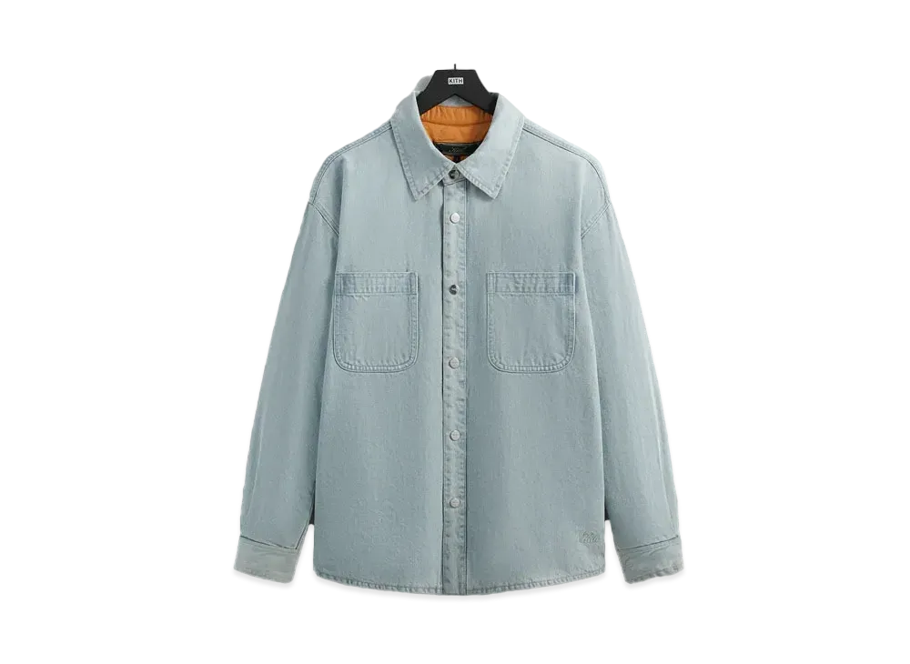 Kith Quilted Apollo Shirt "Light Indigo"