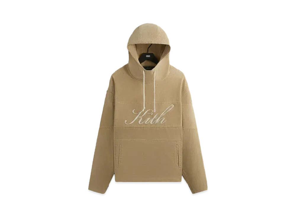 Kith Washed Corduroy Caden Hoodie "Canvas"