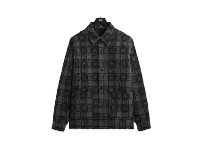 Kith Fils Coupe Check L/S Boxy Collared Overshirt "Black"