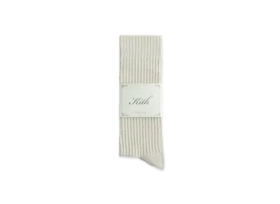 Kith Waffle Knit Cotton Socks "Sandrift"