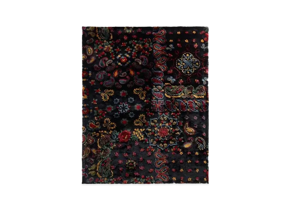 Kith Paisley Faux Fur Throw Blanket "Nocturnal"