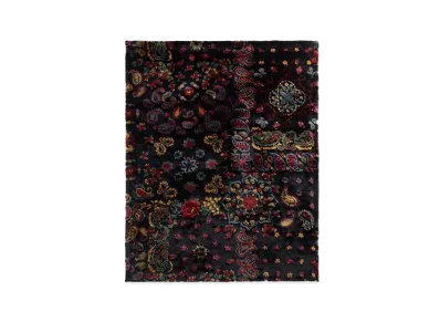 Kith Paisley Faux Fur Throw Blanket "Nocturnal"