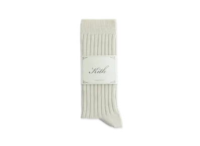 Kith Ribbed Cotton Socks "Sandrift"