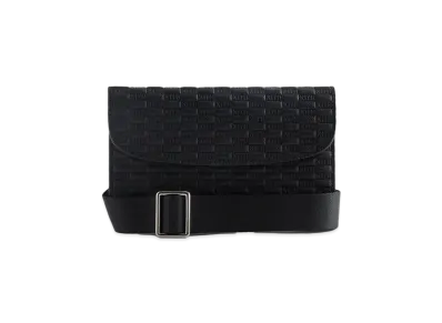 Kith Double Pouch Crossbody in Kith Monogram "Black"