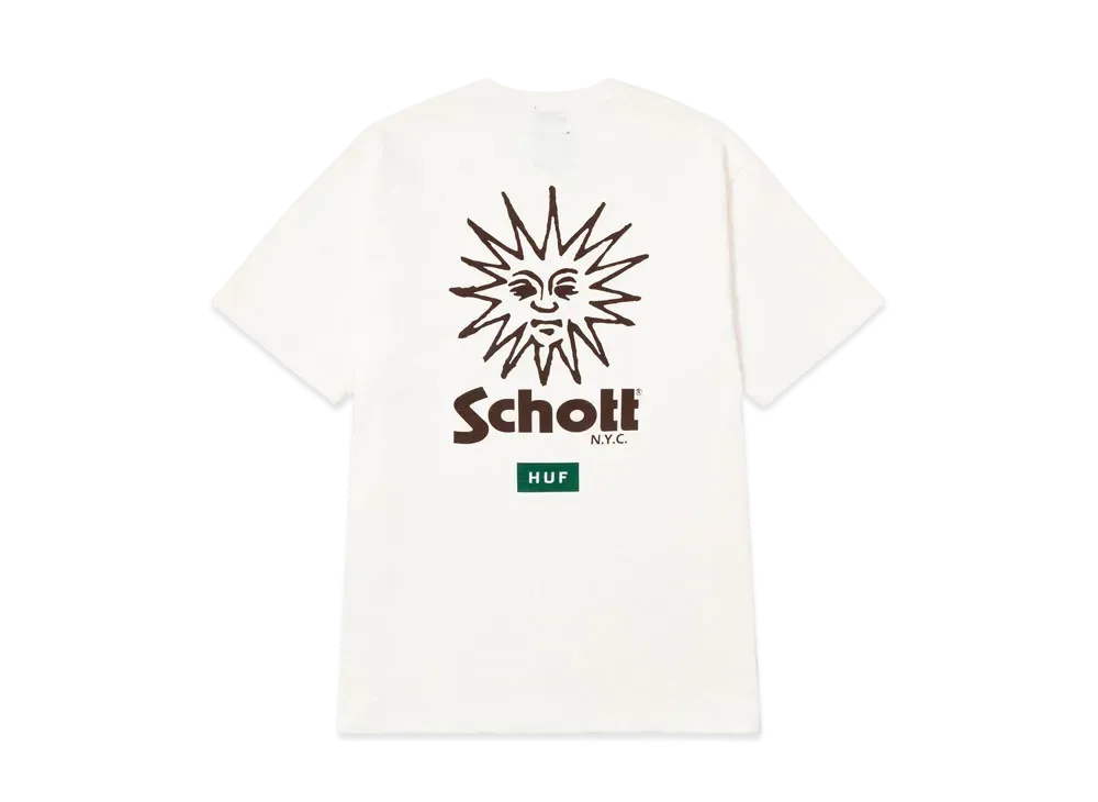 HUF x Schott Tee "White"