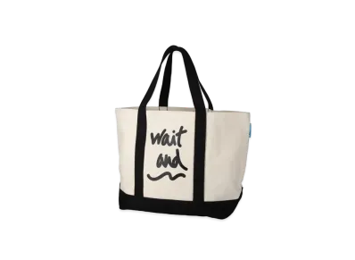 WIND AND SEA x RON LOUIS Ultra Havy Canvas Tote "White/Black"