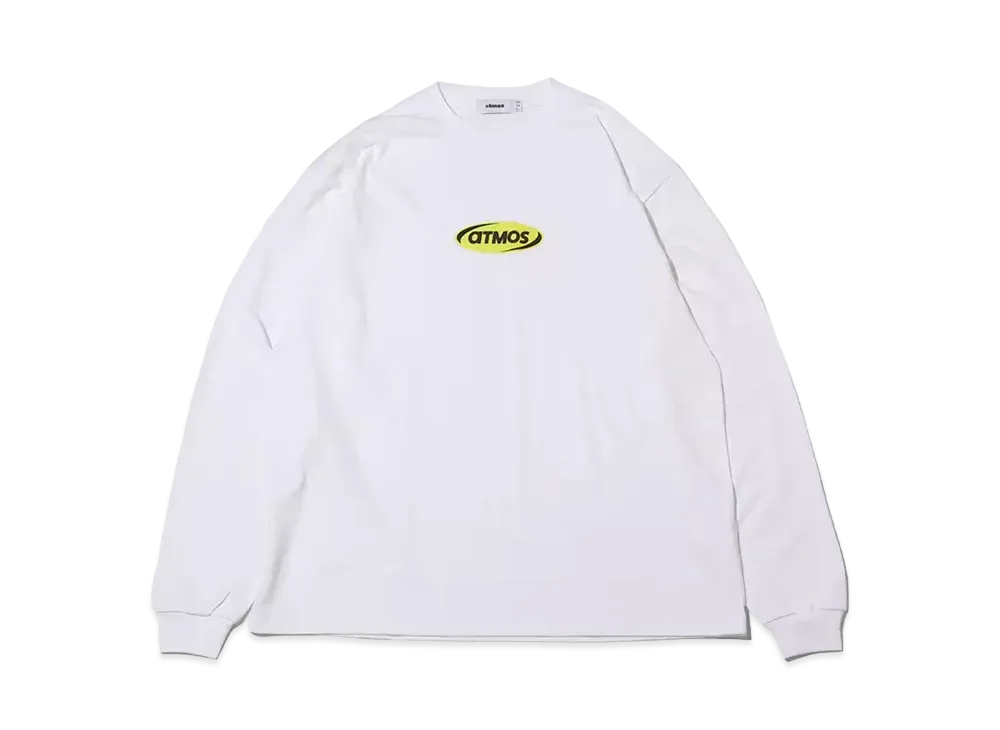 atmos Shop List Logo LS T-shirts "White"