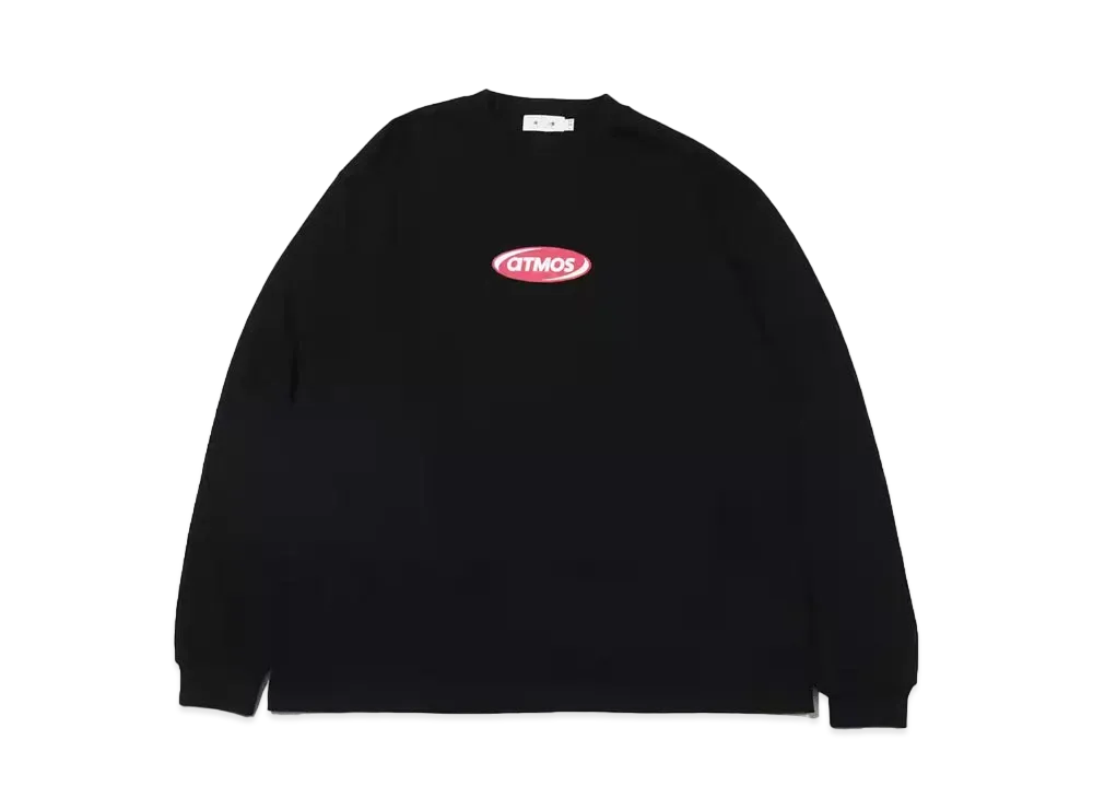 atmos Shop List Logo LS T-shirts "Black"