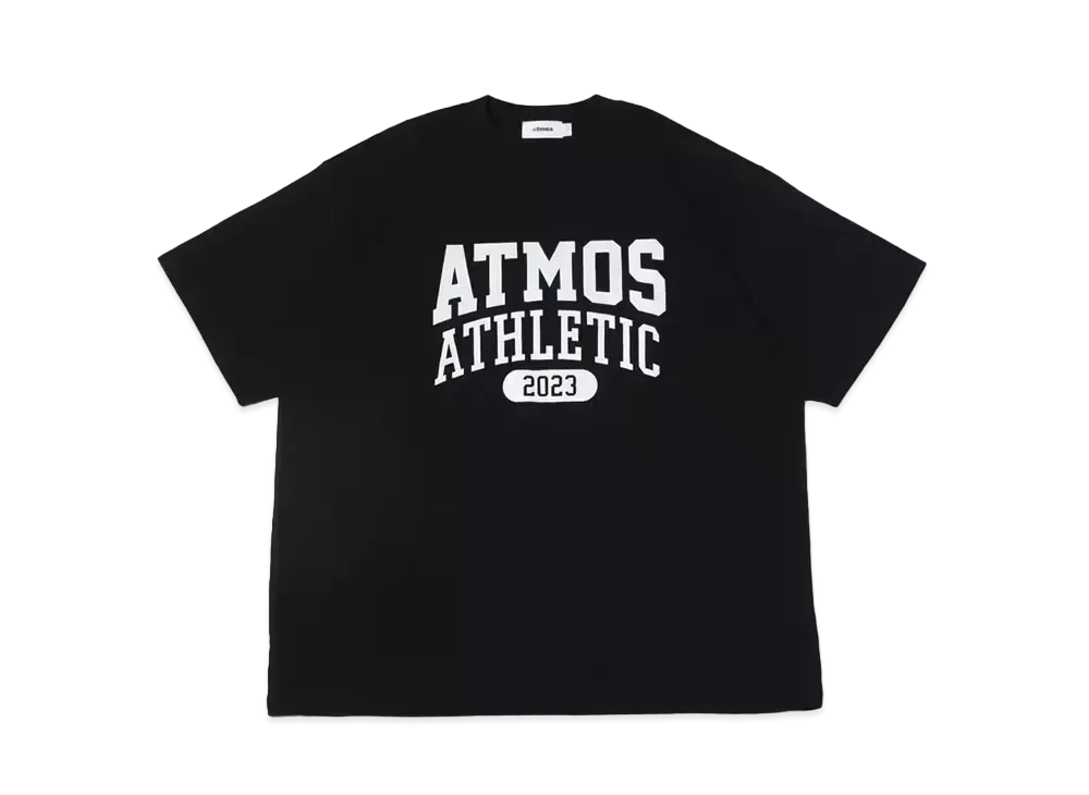 atmos Vintage College Logo T-shirts "Black"