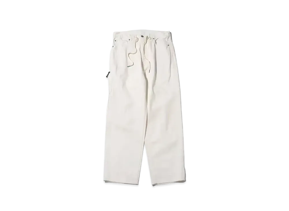 atmos Baggy Tapered Denim Pants "White"