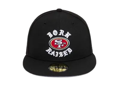 NEW ERA x Born x Raised x NFL + 49ers Fitted Rocker Hat "Black"