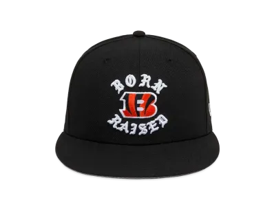NEW ERA x Born x Raised x NFL + Bengals Snapback Rocker Hat "Black"
