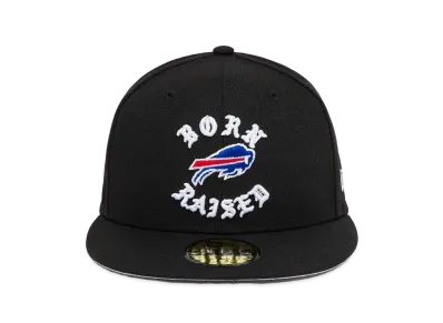 NEW ERA x Born x Raised x NFL + Bills Fitted Rocker Hat "Black"