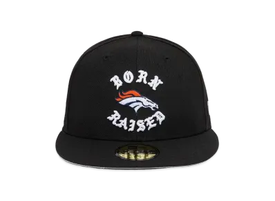 NEW ERA x Born x Raised x NFL + Broncos Fitted Rocker Hat "Black"