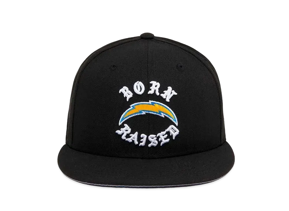 NEW ERA x Born x Raised x NFL + Chargers Snapback Rocker Hat "Black"