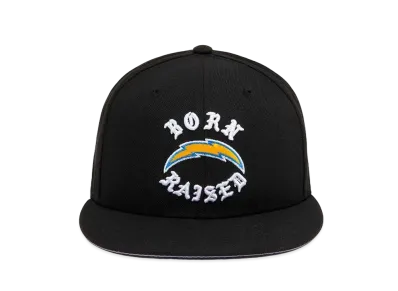 NEW ERA x Born x Raised x NFL + Chargers Snapback Rocker Hat "Black"