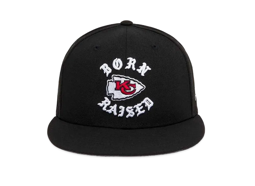 NEW ERA x Born x Raised x NFL + Chiefs Snapback Rocker Hat "Black"