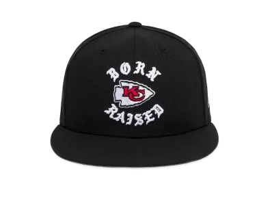 NEW ERA x Born x Raised x NFL + Chiefs Snapback Rocker Hat "Black"