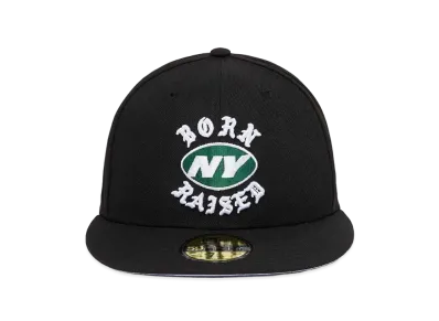 NEW ERA x Born x Raised x NFL + Jets Fitted Rocker Hat "Black"
