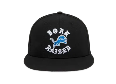 NEW ERA x Born x Raised x NFL + Lions Snapback Rocker Hat "Black"
