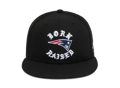 NEW ERA x Born x Raised x NFL + Patriots Snapback Rocker Hat "Black"