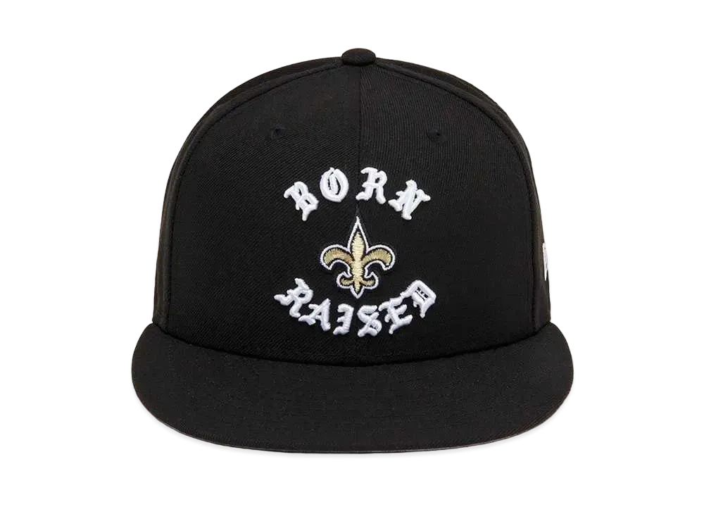 NEW ERA x Born x Raised x NFL + Saints Snapback Rocker Hat "Black"
