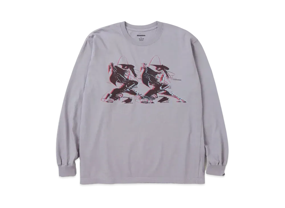 NEIGHBORHOOD NH x TAKU OBATA . Tee LS-1 "Gray"