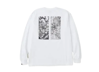 NEIGHBORHOOD NH x TAKU OBATA . Tee LS-2 "White"