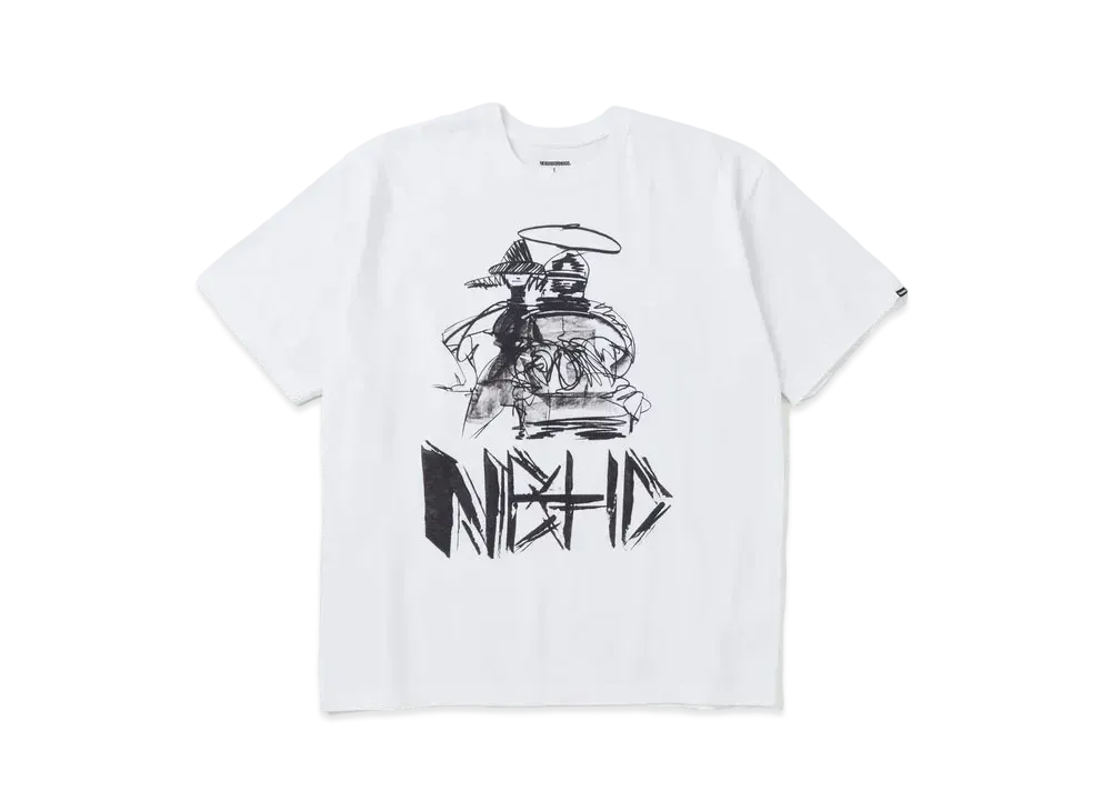 NEIGHBORHOOD NH x TAKU OBATA . Tee SS-1 "White"