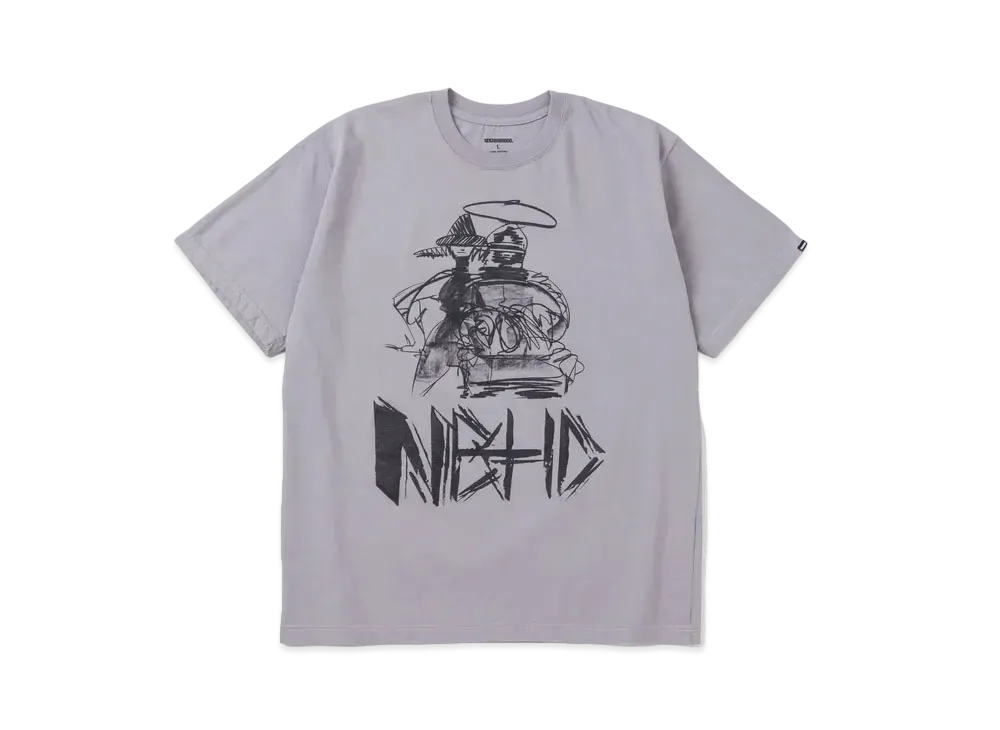 NEIGHBORHOOD NH x TAKU OBATA . Tee SS-1 "Gray"