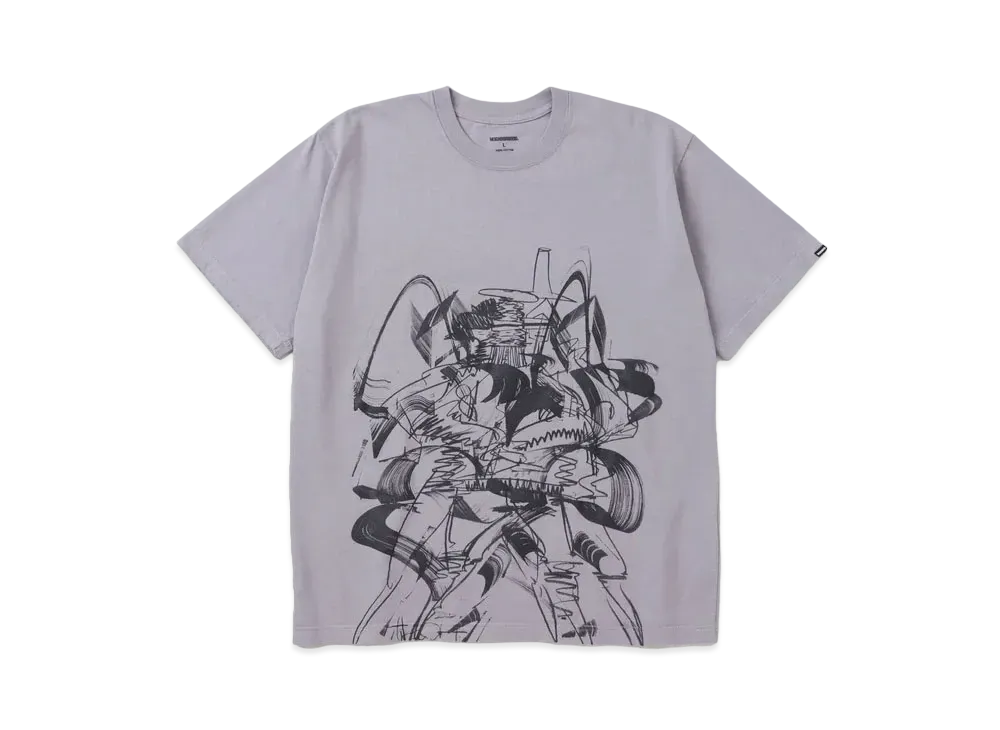 NEIGHBORHOOD NH x TAKU OBATA . Tee SS-2 "Gray"