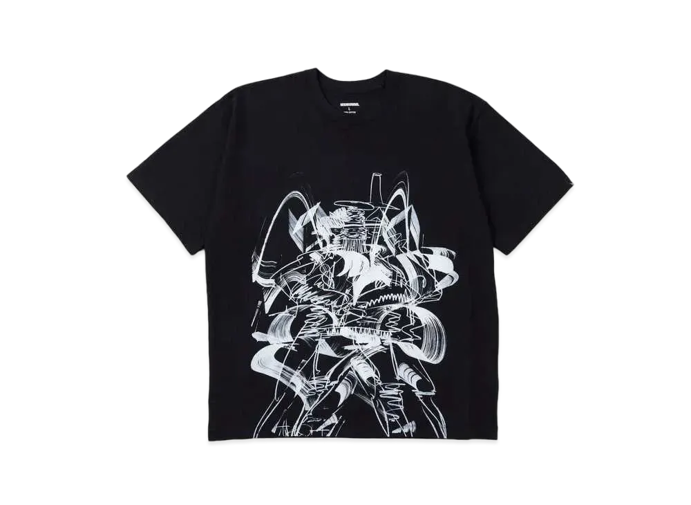 NEIGHBORHOOD NH x TAKU OBATA . Tee SS-2 "Black"