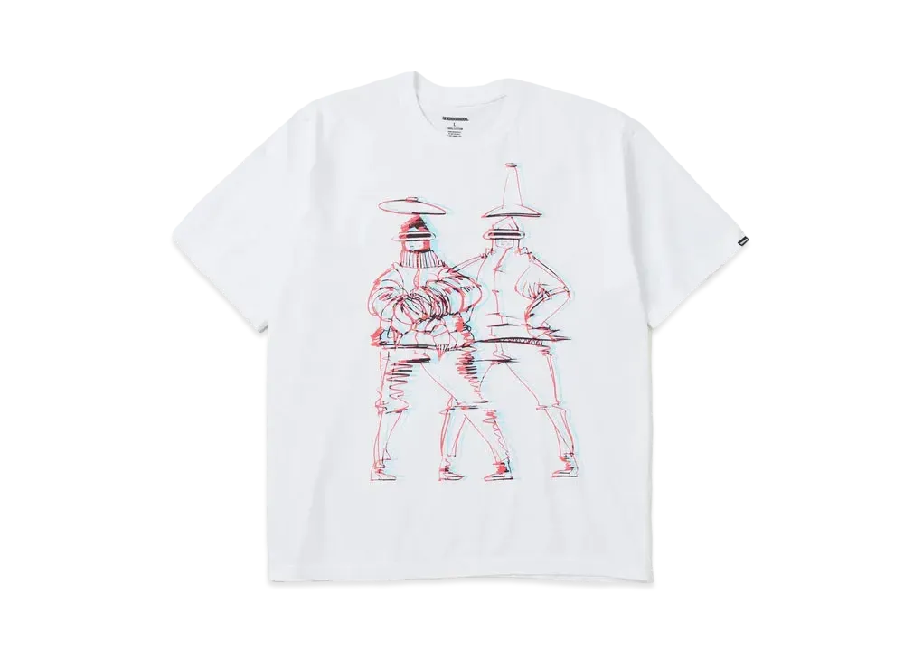 NEIGHBORHOOD NH x TAKU OBATA . Tee SS-4 "White"