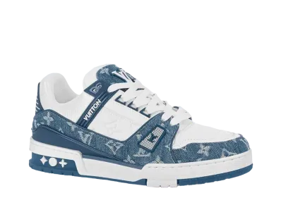 Louis Vuitton Women's LV Trainer Sneaker "Bleu Clair"