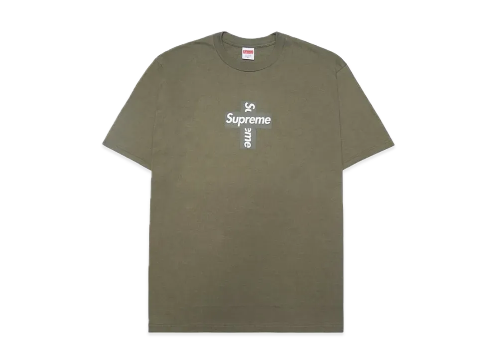 Supreme Cross Box Logo Tee "Olive"