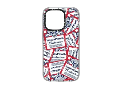 Wasted Youth x Budweiser x CASETiFY Sticker iPhone Case "Clear" / VERDY