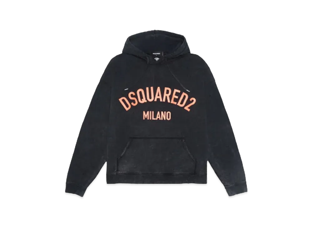 DSQUARED2 Hercalina Fit Hoodie "Charcoal-Orange"