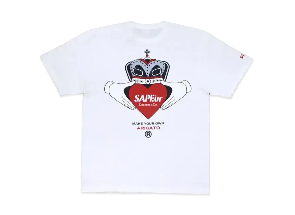 サプール クラダリング ハート S/S Tシャツ "ホワイト"