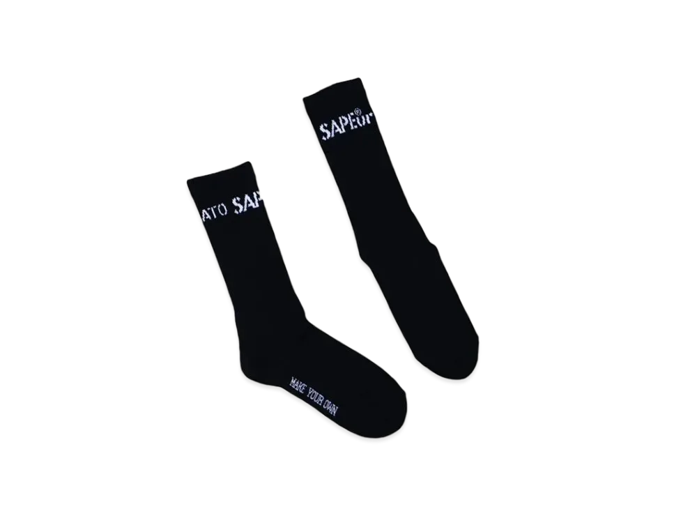 SAPEur Front/Back Logo Sox "Black"