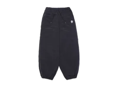 9090 N Logo Tech Nylon Track Pants "Black x Charcoal Gray"
